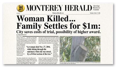 Monterey Herald 2006 City Settles for $1M